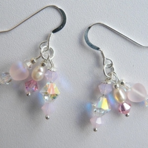 Swarovski & Freshwater Pearl Earrings