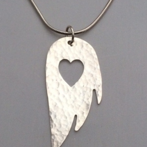Silver Angel Wing Pendant