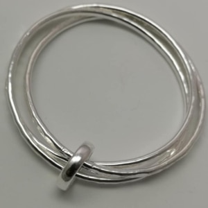 Silver Entwined Heavyweight Bangle