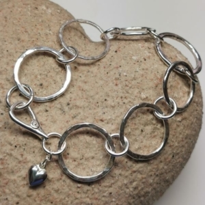 Silver Hoops Bracelet